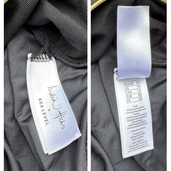 INDIA HICKS x SEA LEVEL Piper Belted One-Piece Swimsuit Size US/10 - Picture 10 of 13